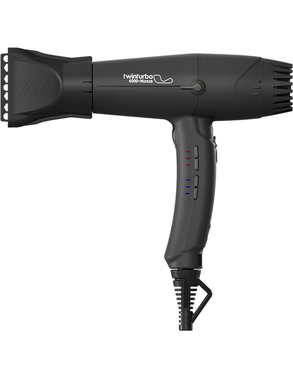 Twin Turbo 4000 Monza Dryer Black + Magic Sense Diffuser