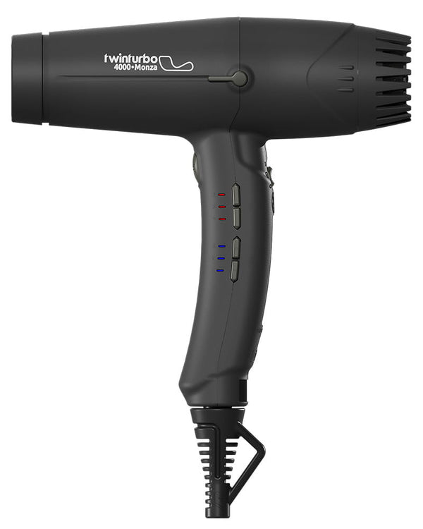 Twin Turbo 4000 Monza Dryer Black + Magic Sense Diffuser