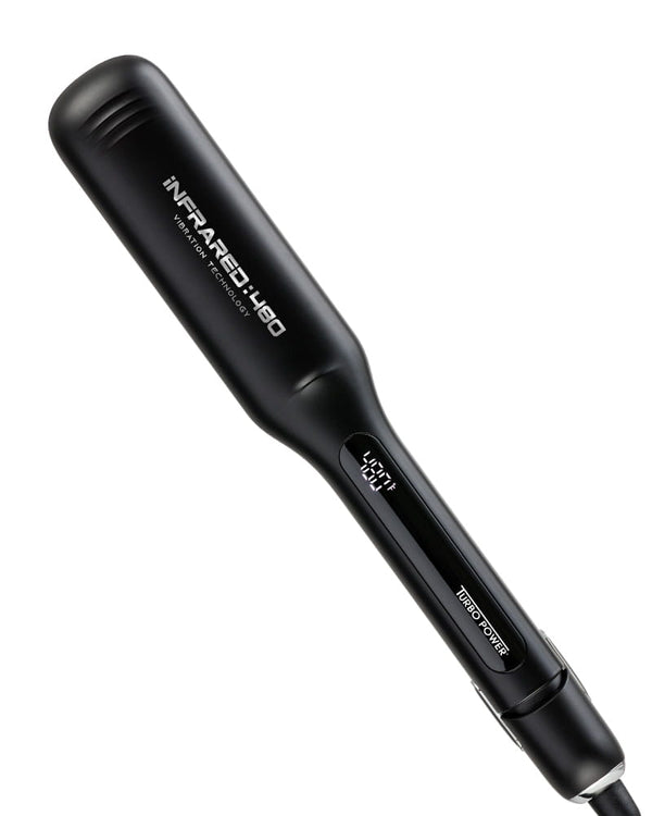 Turbo Power Double Infrared 480 Black Titanium Flat Iron 1.5"
